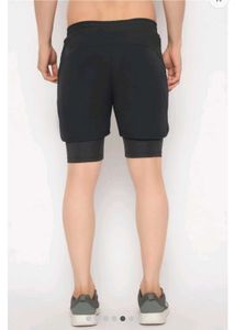 John Players Black Gym Shorts