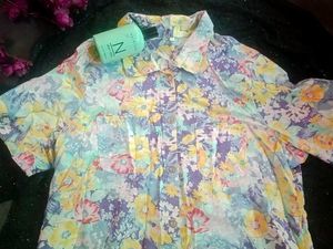 Vintage Floral Button-Down