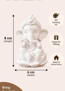 DIY Ganesha Painting Kit with 2 modak candle