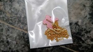 Gold Chain Necklace with Pearl Pendant