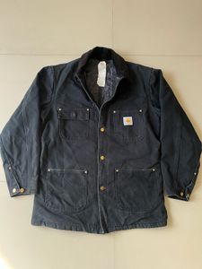 Vintage Carhartt C01 BLK Duck Chore Coat
