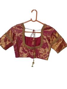 Designer Embroidered Silk Blouse