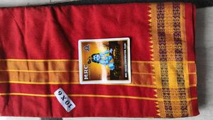 Traditional men's Red Dhoti