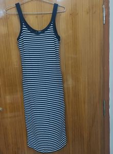 Stripped Blue White Dress