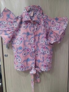 Crop Top Floral Design