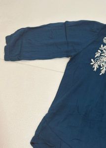 Elegant Embroidered front open Top