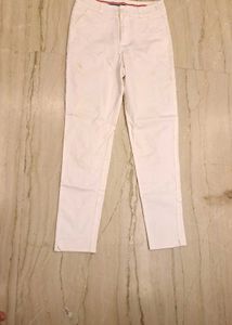 Classic White Casual Pants