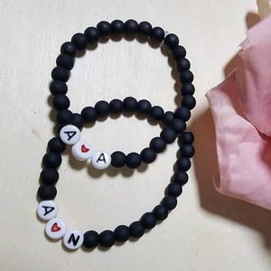 Couple Matching Bracelets With Initial 🫰❤️