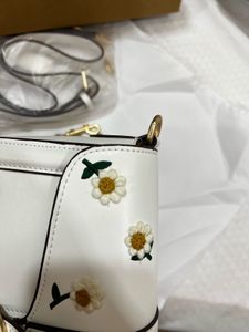 Coach Daisy Print White Crossbody Bag
