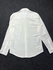 Men's Guess White Linen Shirt