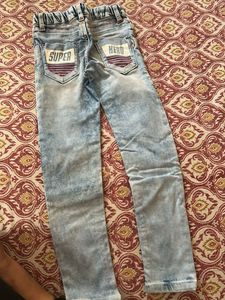 Kids Light Wash Distressed Jeans