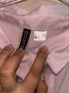 blush pink shirt