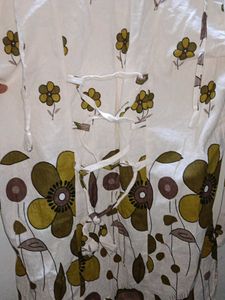 White Floral Print Top