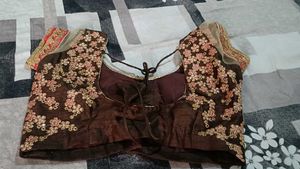 Embroidered Saree with Intricate Designs