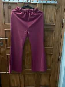 Chic Burgundy co ord set with Sheer Sleeves