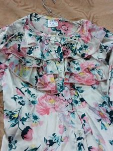 Floral Ruffle Blouse & Palazzo Set