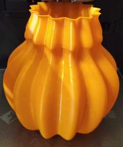 Unique Orange Pumpkin Vase
