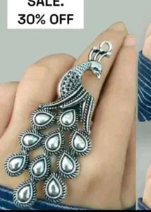 Exquisite Oxidized Silver Rings - Set of 3