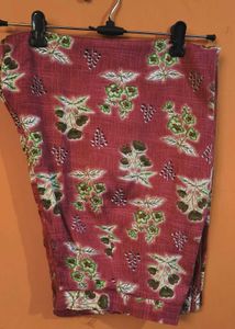 SEMI- WOOLEN BROWN KURTA SET WITH DUPATTA