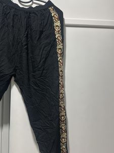 Embroidered Black Palazzos Waist- 30 Strechable