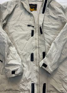 Men's Beige Hooded Jacket