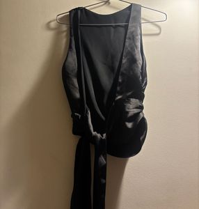 ZARA Black Halter Top (backless)