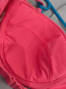 Bright Rose Pink Bikini Top
