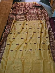 Pure Silk Balucheri Saree Based On Krishna Lila