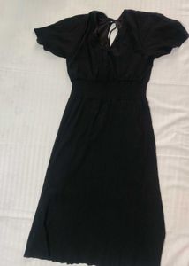 Classic Black Midi Dress
