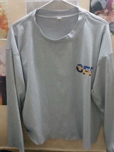Gray Long Sleeve Top