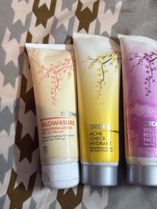Ozone Skincare Lotions and Face Wash Set