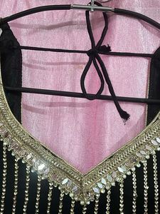 Elegant Black &amp; Gold Kurta
