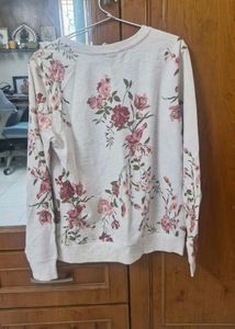 Chic Floral &amp; Botanical Print Crewneck Sweatshirt