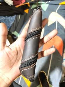 Leather Zippered Pouch