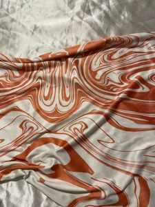 Orange Swirl Mini Dress