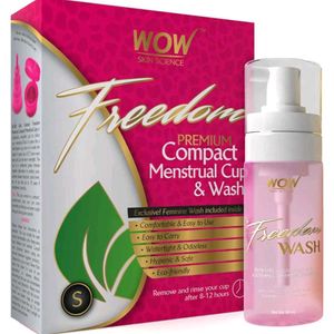 WOW Skin Science Freedom Menstrual Cup &amp; Wash (S)