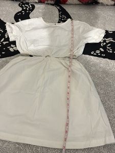 Chic White Cut-Out Mini Dress