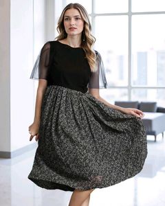 Chic Black & Silver Dress