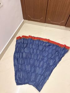Blue Ethnic Print Skirt