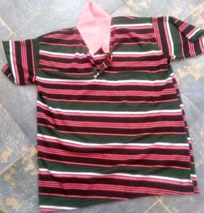 Men's Striped Polo Tshirt