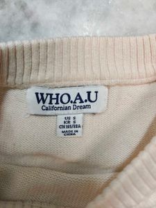 Cream Teddy Bear Knit Sweater