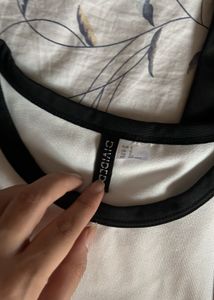 h&amp;m combo Black &amp; White Tank Tops (Set of 2)