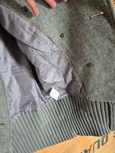 Grey Wool Blend Coat