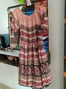 Bohemian Print Tiered Dress