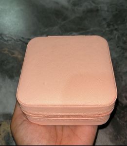 Cute Pink Travel Jewelry Organizer Pouch