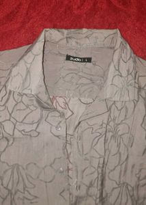 hibiscus design shirt for layering