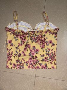 Floral Print Ruffle Camisole Top