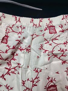 Bohemian Red Birdcage Print Skirt