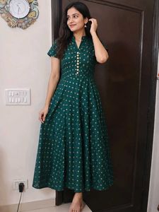 Emerald Green Printed Kurta