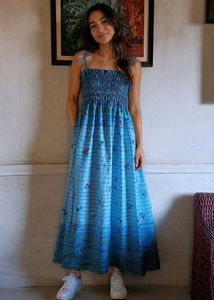 Boho Smocked Maxi Dress